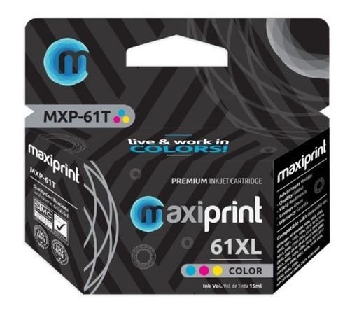 Cartucho Hp 61 Xl Tricolor Deskjet 2541 2542 2543 2544 2546