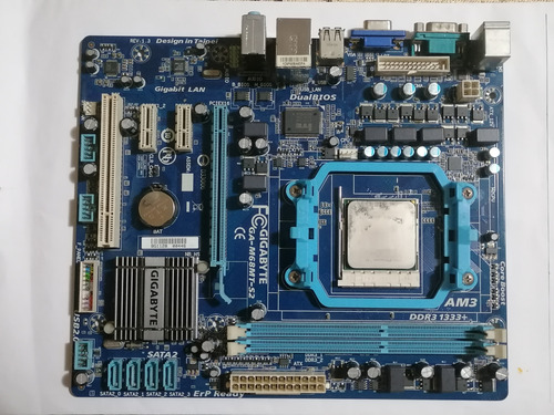 Placa Am3 Am2+ Ddr3 Ga-m68mt-s2 Gigabyte Phenom Ii/athlon Ii (Usado)