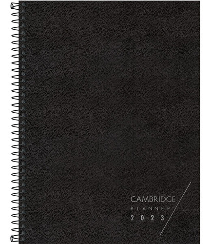 Agenda Espiral Planner Cambridge M9 Preta - Tilibra