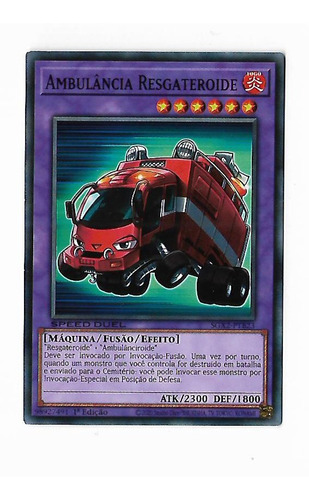 Yu-gi-oh Ambulância Resgateroide - Comum Speed Duel Frete In