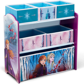 Frozen 2 Estanteria Infantil Organizador Para Juguetes Con 6 Cajas De Tela Niña 