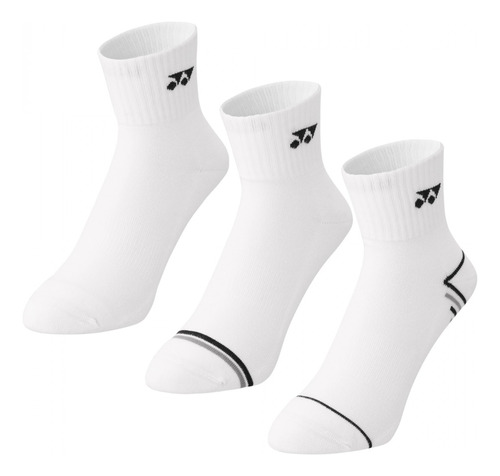 Pack 3 Pares Calcetines Yonex Pádel Tenis Original Blancos