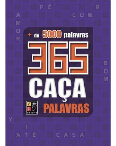 365 Caça Palavras - Capa Roxa 1 Ed 2020, De Editora Pe Na Letr. Editorial Pe Da Letra, Tapa Mole En Português, 2020