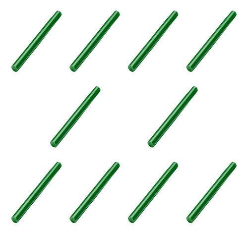 4 Barras De Pegamento Derretidas Evstrips, Color Verde