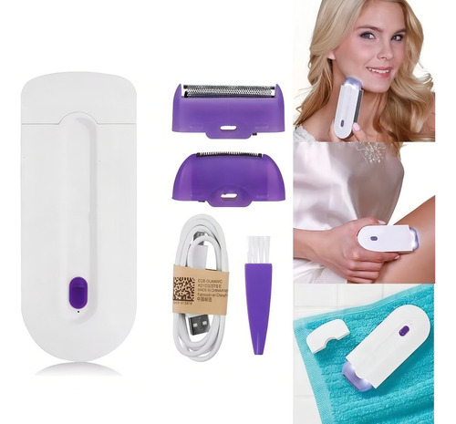 Depilador Laser Recarregável Branco - Tecnologia Avançada