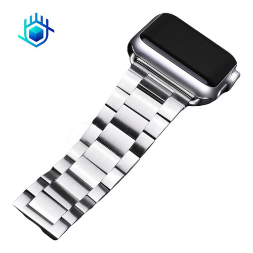 Imagen 5 de 10 de Correa Extensible Para Apple Watch Eslabon Premium + Mica