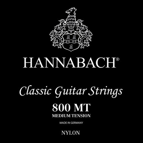 Guitarra clássica de média tensão Hannabach 800mt com cordas