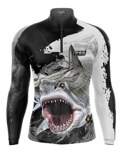 Camiseta De Pesca Pqs Fishing Ref 65 Proteção Uv 50+ 