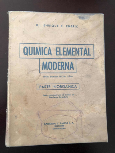 Libro Química Elemental Moderna - Parte Inorgánica - Oferta