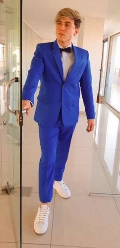 Imagen 2 de 6 de Traje Azul Francia Slim Fit Tropical