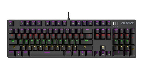 Imagen 6 de 9 de Teclado Mecánico Gamer Retroiluminado 104 Tecla Black- Ajazz