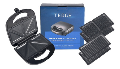 Sandwichera Antiadherente C/parrillas Intercambiables Tedge