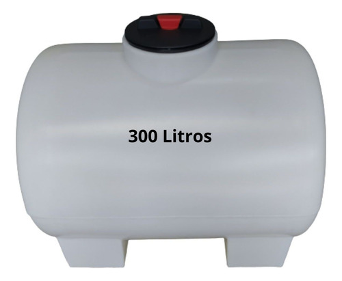 Tanque Plástico Combustível 300 Litros Horizontal Universal Cor Branco