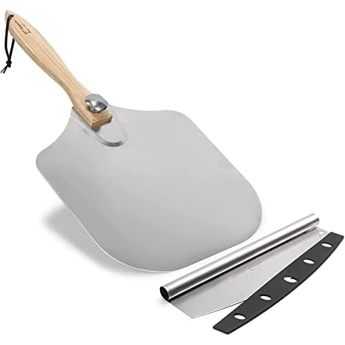 Pizza Peel Aluminum Metal Pizza Paddle 12 X 14 Inch. Pi...