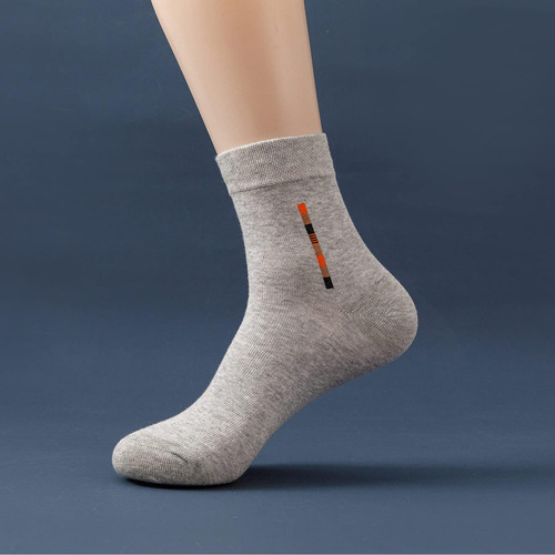 5 Pares 100% Algodón, Calcetines Media Pantorrilla -