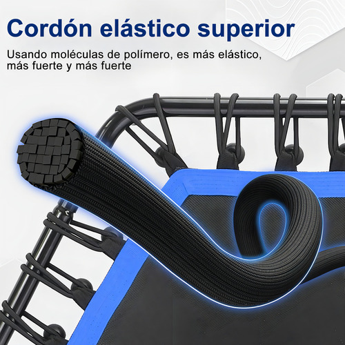 Trampolín Ejercicio Brincolin Fitness Aerobico Jumping Hexágono 48 pulgadas ajustable