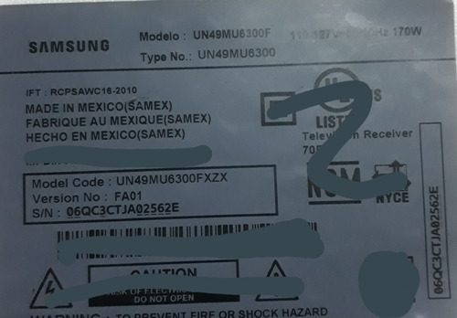 Tiras Led 6/5 6/7 Samsung Un49mu6300f Bn96-35009b Originales (Usado)