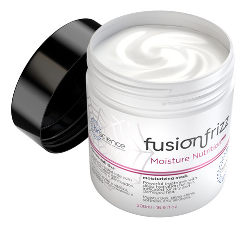 Fusion Frizz Moisture Nutrition Máscara Efeito Teia 500 Ml