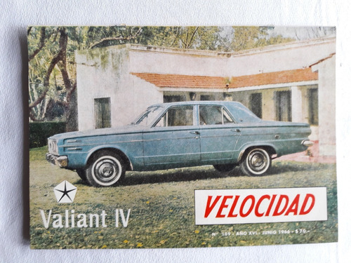 Revista Velocidad N° 188 Mayo 1966 Tc Pista Fiat Idromatic 
