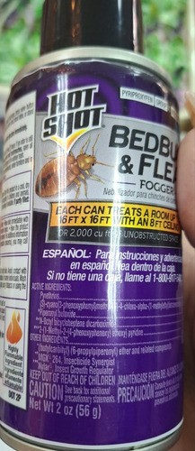 Insecticida Importado Bedbug & Flea Mata Chinches Y Pulgas