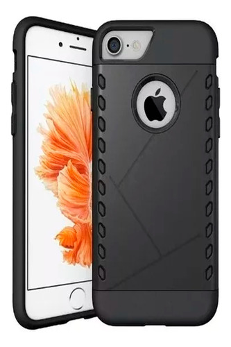 Case Dual Hibrido Black iPhone 7 8