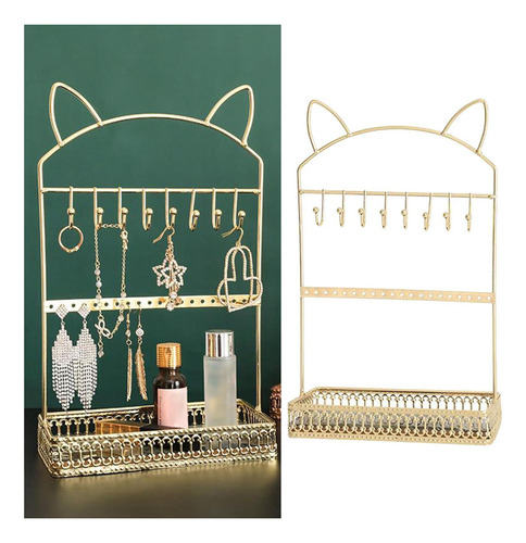Imagen 4 de 7 de Organizador Colgante Mesa Porta Collares 3 Oro
