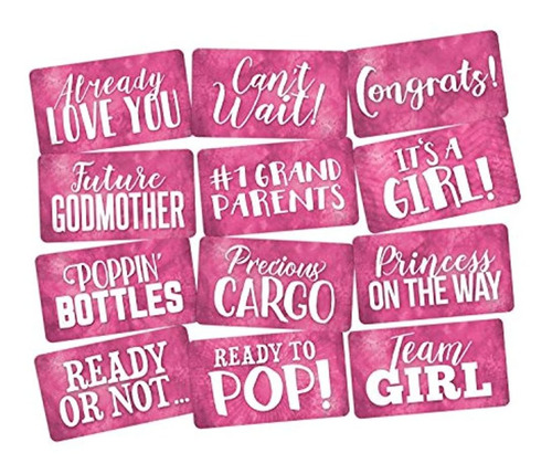 Photo Booth Props Set Es Una Chica Perfecta Para Baby Shower