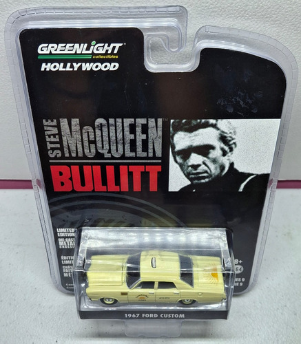 Greenlight 1967 Ford Custom Steve Mc Queen Bullitt 1:64 C-18 Amarillo (Usado)
