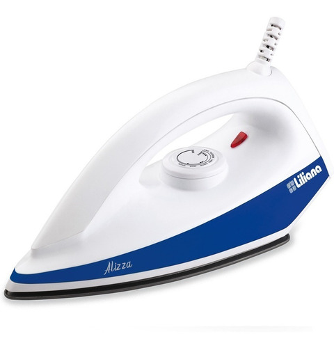 Plancha Seca Alizza Liliana Rps900 1100w Suela Antiadherente Color Blanco