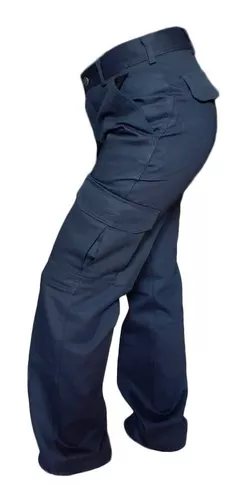 Pantalon Cargo Dama Mujer Trabajo Policia Bolsillo Grafa