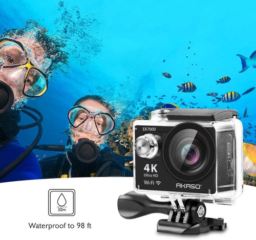 Imagen 4 de 7 de Videocámara Sumergible Dv Con Wifi Aakaso Ek7000 4k Action C