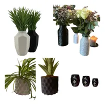 Comprar 10 Floreros Y Jarrones Decorativos Con Diseño Geométrico