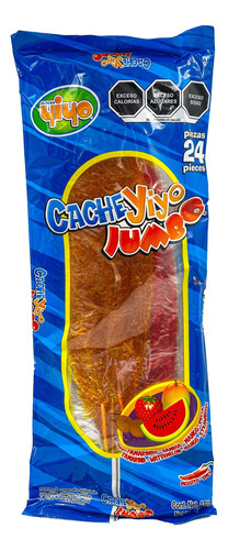 Cachetada Cacheyiyo Jumbo Dulces 24pz 43cm Paleta De Caramelo Acidulado Sabores Surtidos Tamarindo Sandia Mango Fresa Chile Acidita Hecho En Mexico