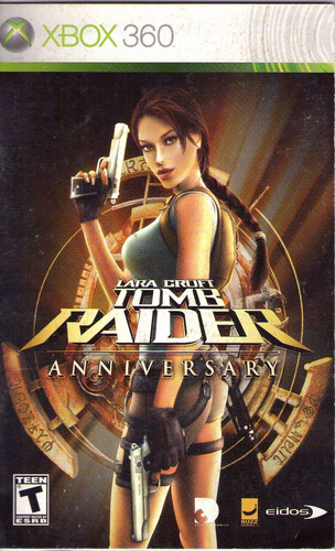 Tomb Raider Anniversary Xbox 360 Solo Manual Original