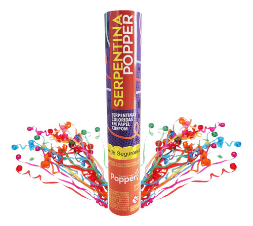 Kit C/ 10 Lanças Serpentinas Colorida Papel Crepom Carnaval Cor Colorido