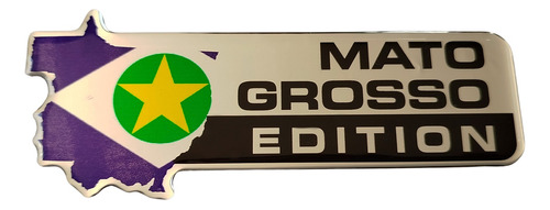 Adesivo Emblema Resinado Estado Mato Grosso Edition