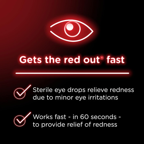 Gotas Visine Red Eye Comfort Alivio Rápido Ojos Rojos 15ml