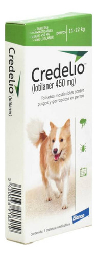 Credelio Perro 11 A 22kg X1 Y A Color Verde