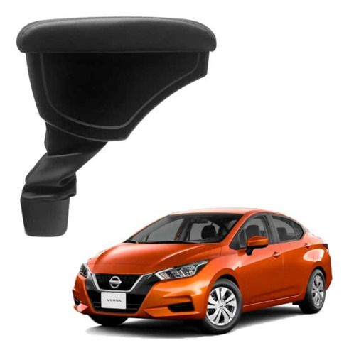 Apoya Brazo Auto Específico Nissan Versa 2021 Ecocuero Negro