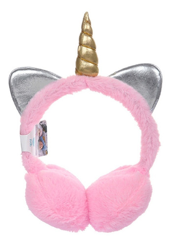 Orejeras De Peluche 23619 De Unicornio Con Cuerno Gold 