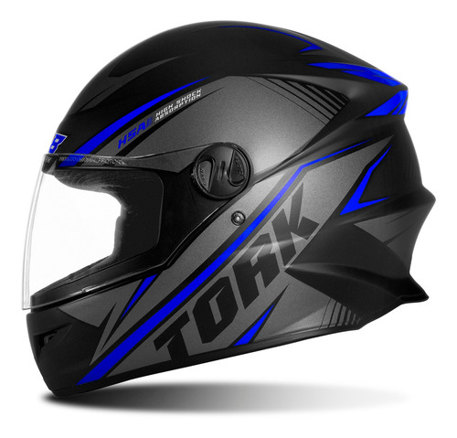 Imagem 1 de 5 de Capacete Pro Tork R8 Fechado Viseira 2.0 Mm Fosco