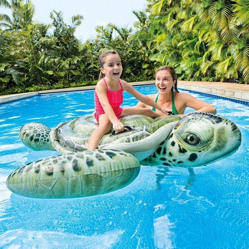 Inflable En Forma De Tortuga Para Alberca Intex Verde 57555 Verde