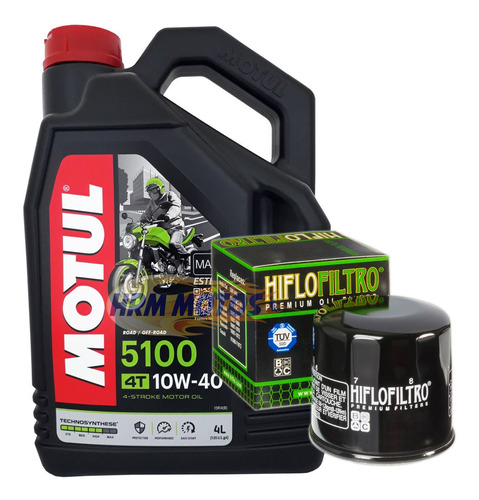 Kit Filtro Oleo Suzuki Hiflofiltro +4 Lts Motul 5100 10w40