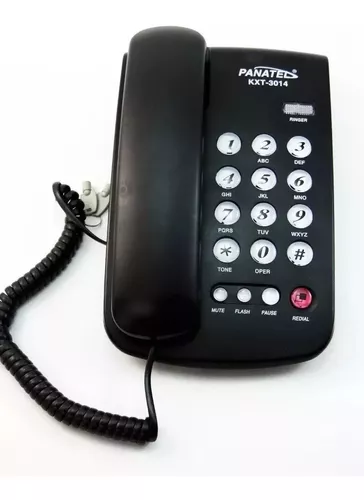 Teléfono Fijo De Mesa Pared Panaphone Kxt-3014 Calidad Mute