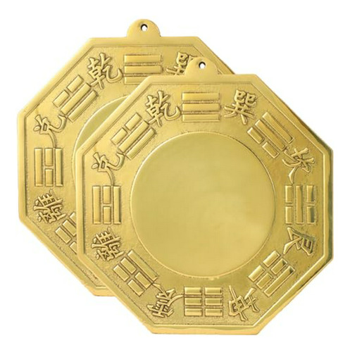 Espejo Bagua Feng Shui De Cobre