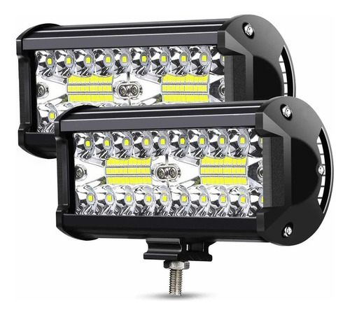 Par Faros 7 Auxiliares 120w Triple-fila 6000k