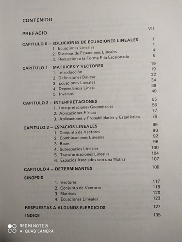 Introducción Al Álgebra Lineal (Usado)