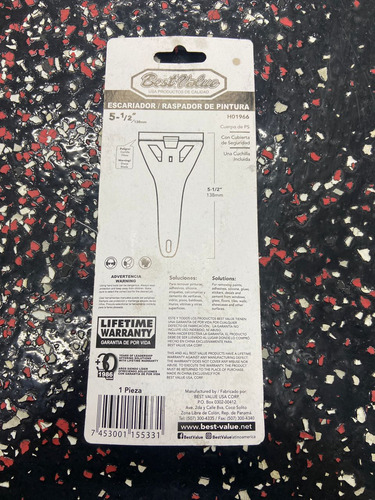 Escariador/ Raspador De Pintura 138mm Bestvalue