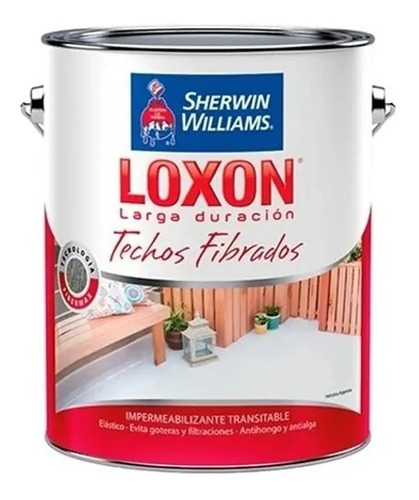 Loxon Techos Fibrado Membrana Reflectiva  20 Kg Serrentino 