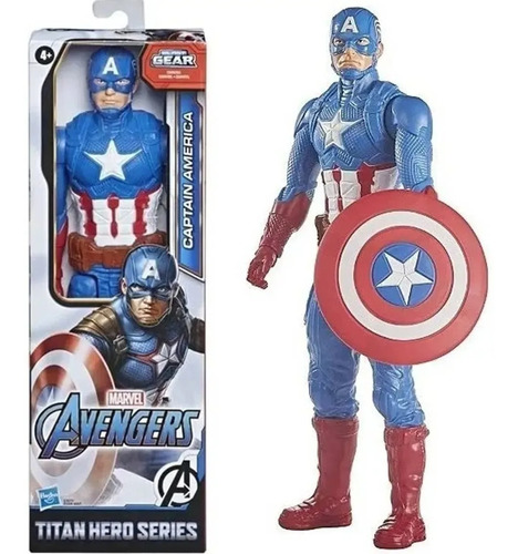 Muñeco Figura Marvel Capitán América Original Marvel Hasbro 